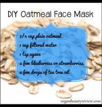 DIY Oatmeal Face Mask