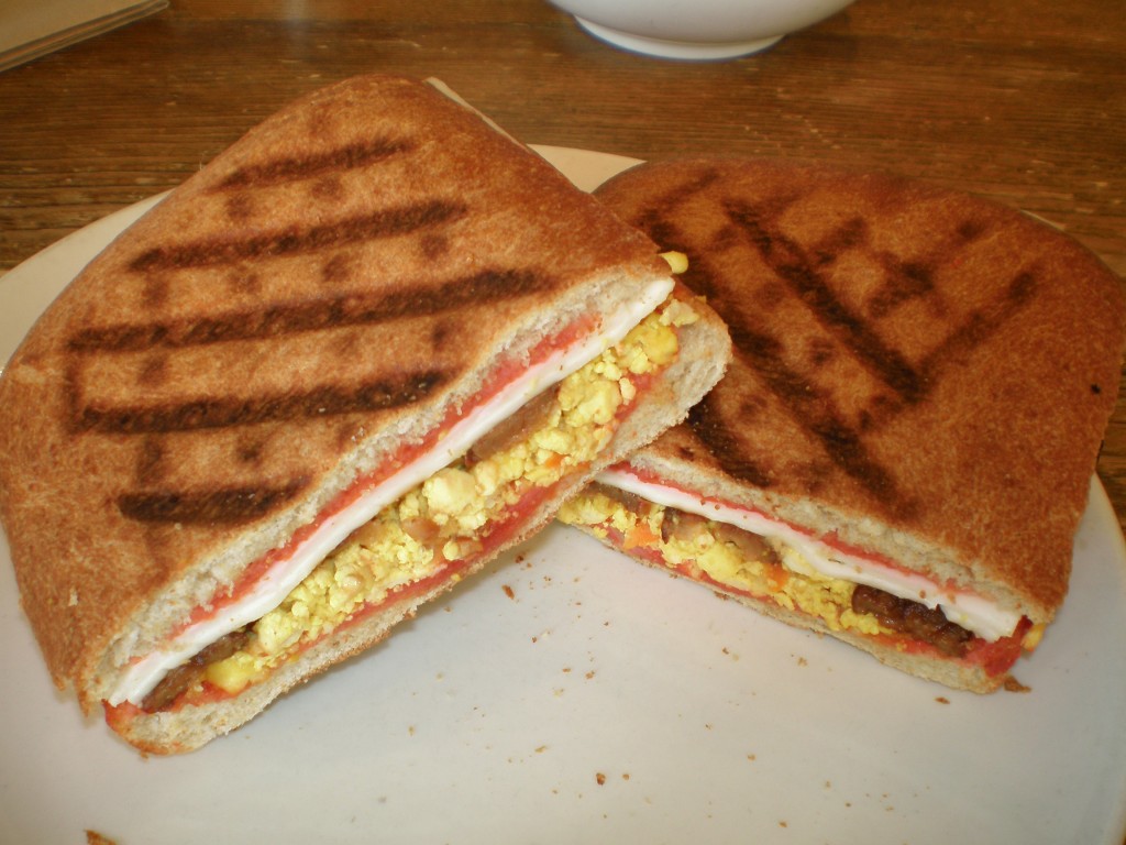 vegan breakfast panini