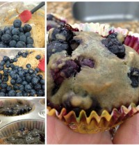 Vegan, Fat-Free, Low-Cal Blueberry Muffins!