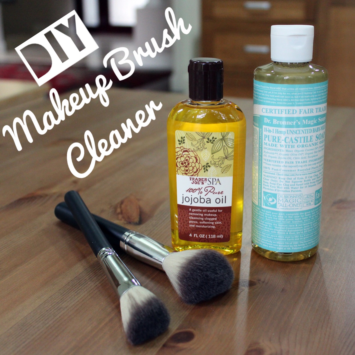 DIY Makeup Brush Cleaner; With Baby Shampoo & Olive Oil