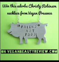Vegan Presence Piggie Necklace Giveaway!