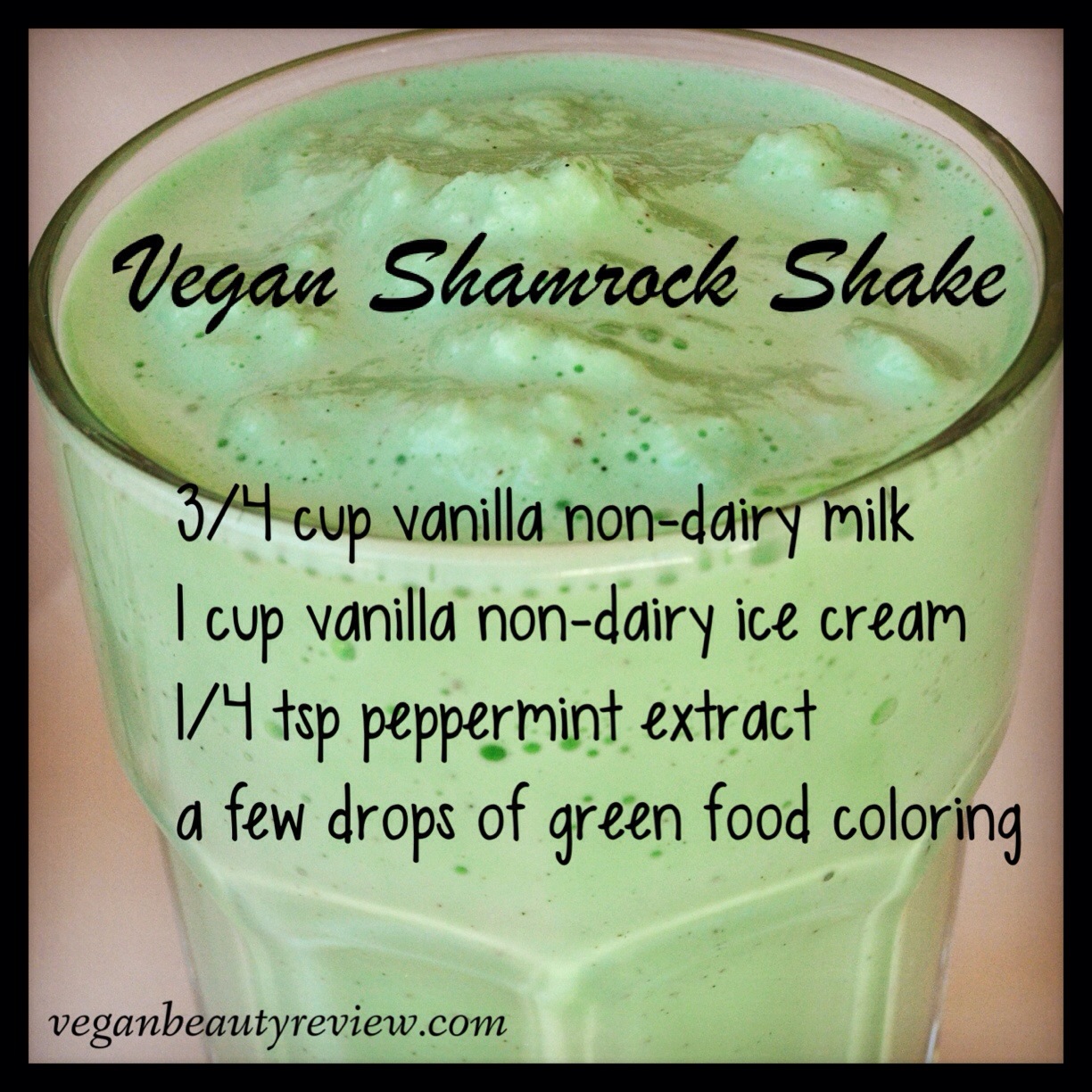 Vegan Shamrock Shake for St. Patty&amp;#39;s Day [RECIPE] - Vegan Beauty Review ...