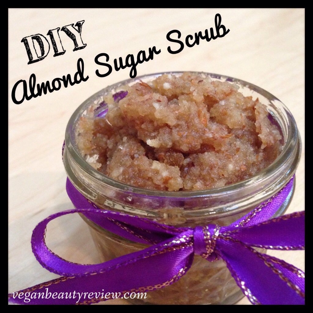 DIY Almond Sugar Scrub - Vegan Beauty Review | Vegan and Cruelty-Free ...