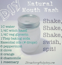Strawberry Hedehog’s DIY Natural Mouth Wash Recipe