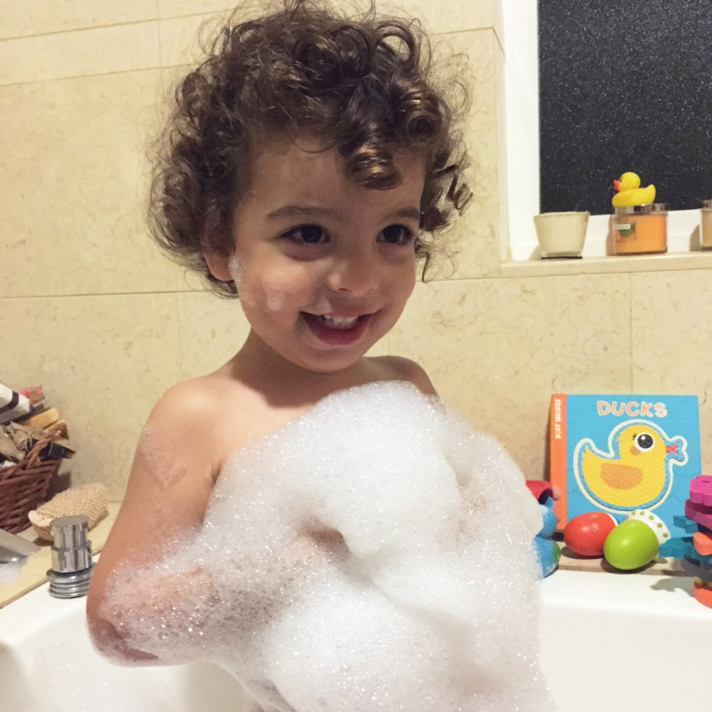 Dylan bubble bath