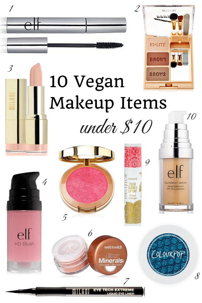 10 Vegan Makeup Items under $10 - Vegan Beauty Review