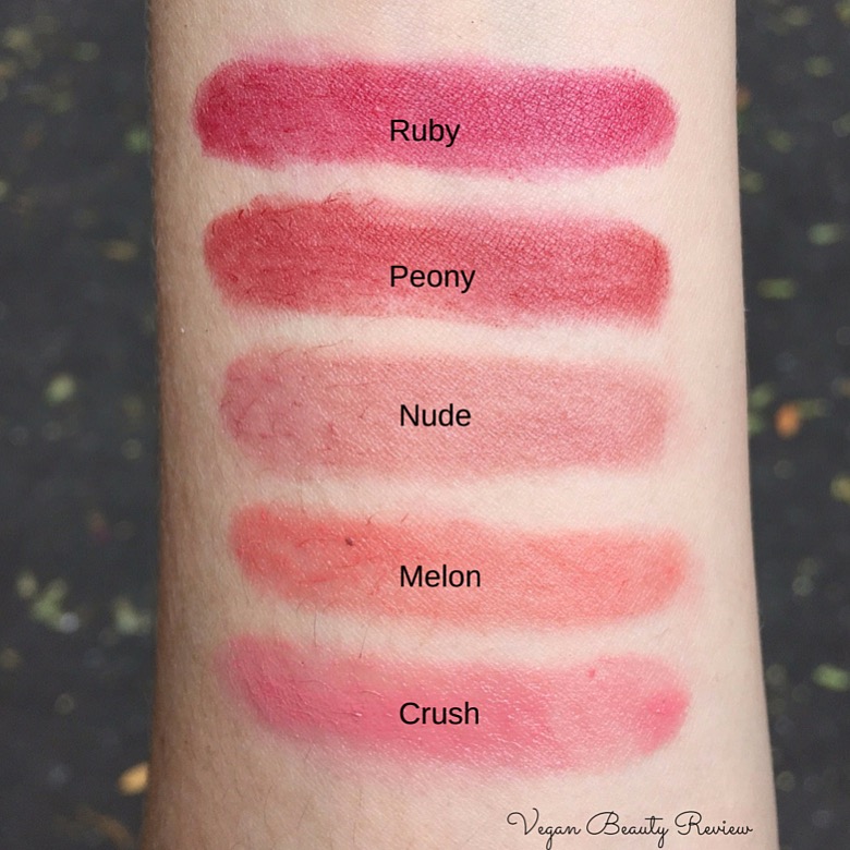 mineral fusion lipstick swatches