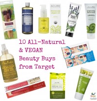 10 All-Natural and VEGAN beauty products from Target