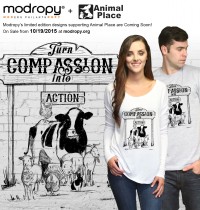 This Week Only: Buy a Tee, Save Animals {Animal Place Sanctuary + Modropy}