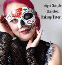 Super Simple Skeleton Makeup Tutorial {Vegan & Cruelty-Free}