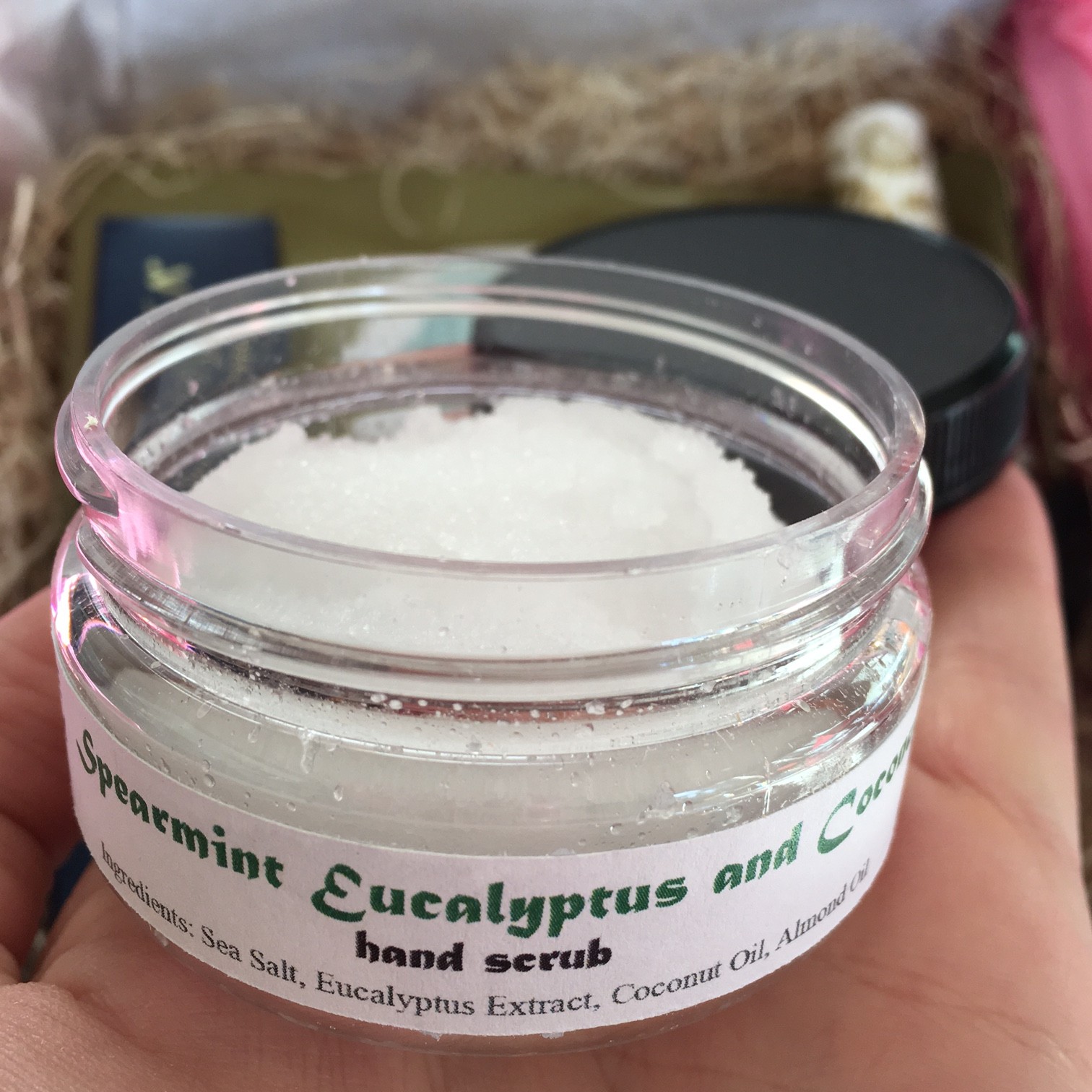 Natural Beauty Spearmint Eucalyptus and Coconut Hand Scrub