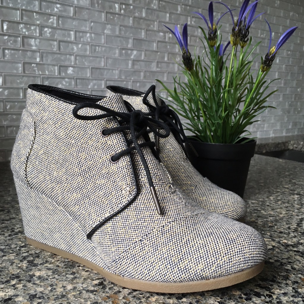 Toms desert sale wedge herringbone