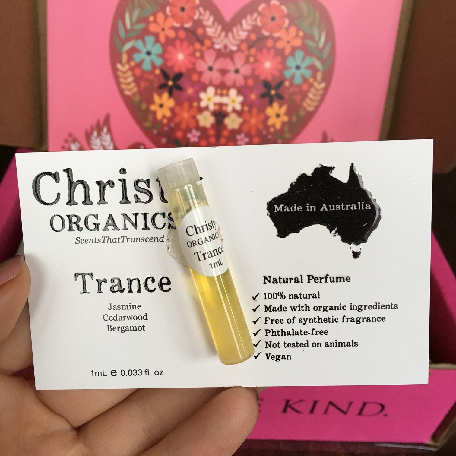 Christy Organics perfume