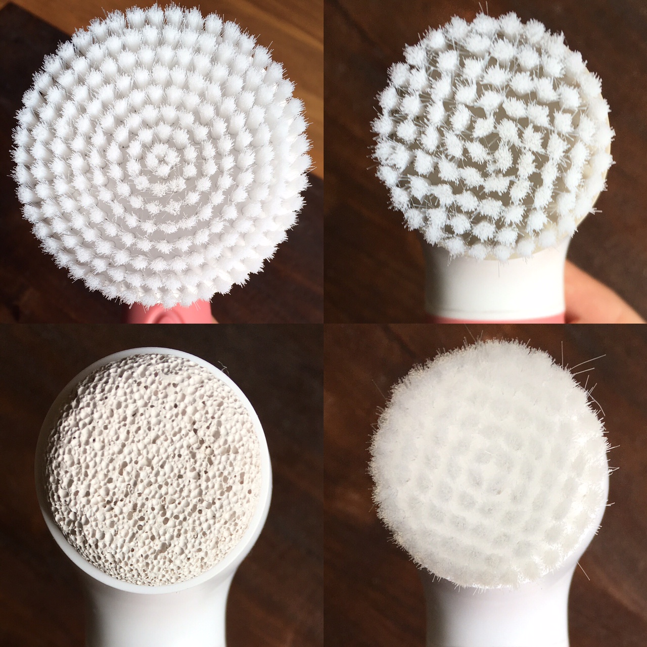Spin facial cleanser heads