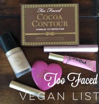 Updated List of Too Faced Vegan Cosmetics