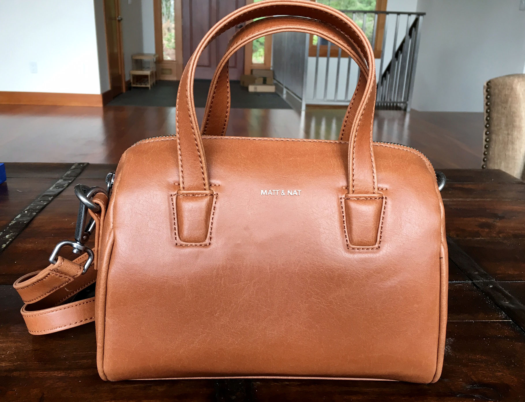 Matt Nat crossbody purse bag red leather | eBay