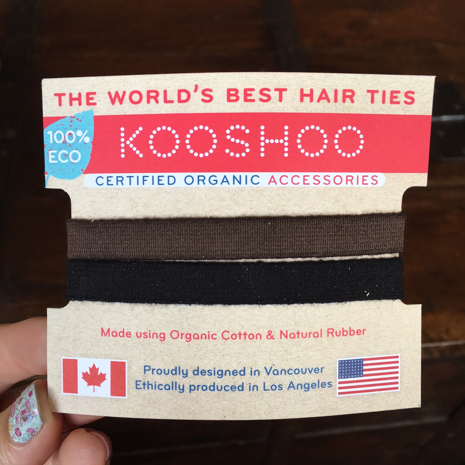 Kooshoo organic hair ties