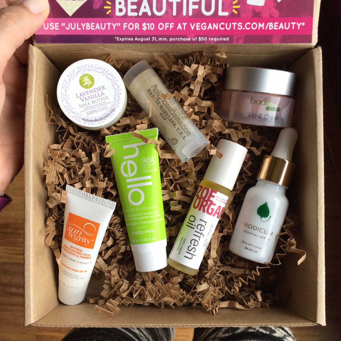 July 2016 Vegan Cuts Beauty Box