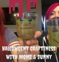 Halloweeny Craftiness with Momi & Sunny [VIDEO]