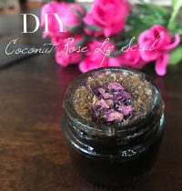 DIY Coconut Rose Lip Scrub