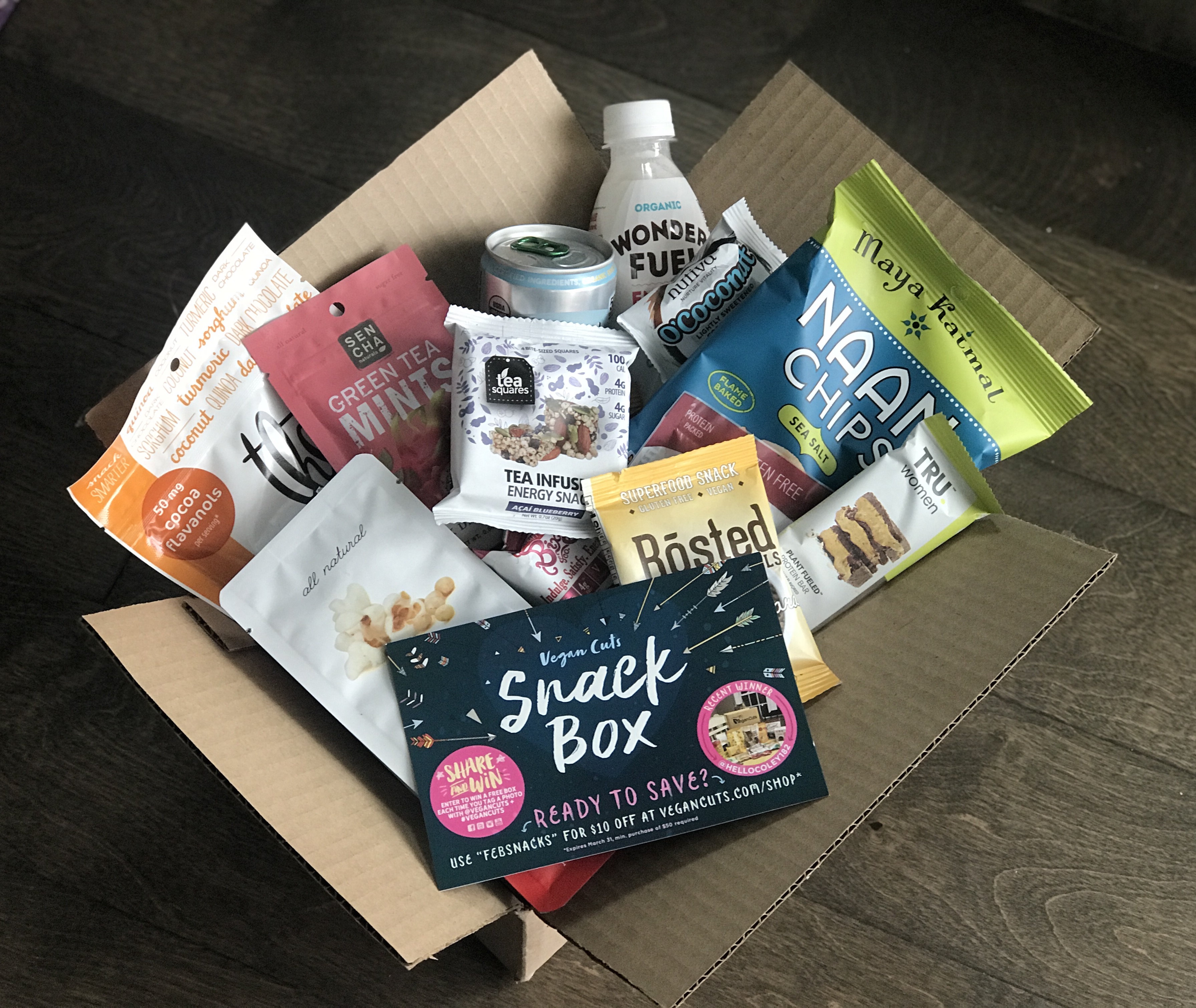 vegan cuts snack box february 2018