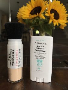derma e brush on sunscreen