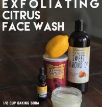 DIY Exfoliating Citrus Face Wash